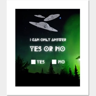 i can only answer yes or no Posters and Art